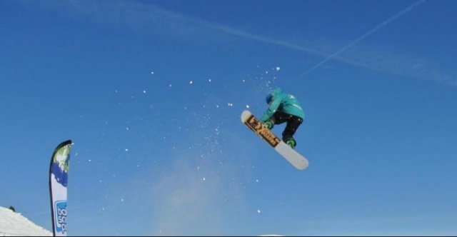 Volar con el snowboard 